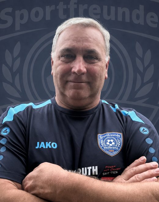 Eugen, Nr. 1, im Trikot der Sportfreunde Heilbronn